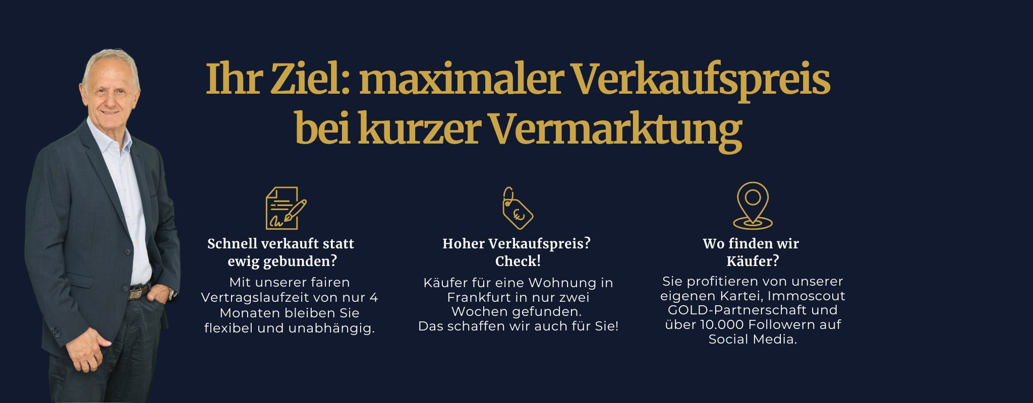 Maximaler verkaufspreis dank Erfahrung als Makler